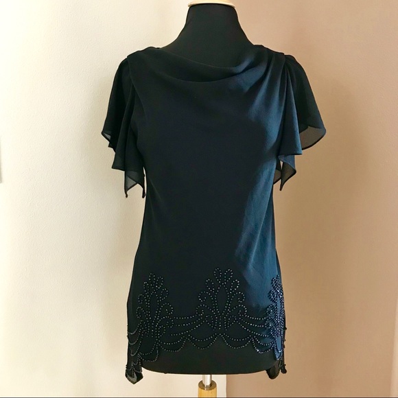 Vintage Black Metaphor Blouse Medium - Picture 2 of 7